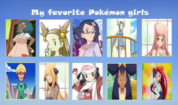 Favorite pokemon girls