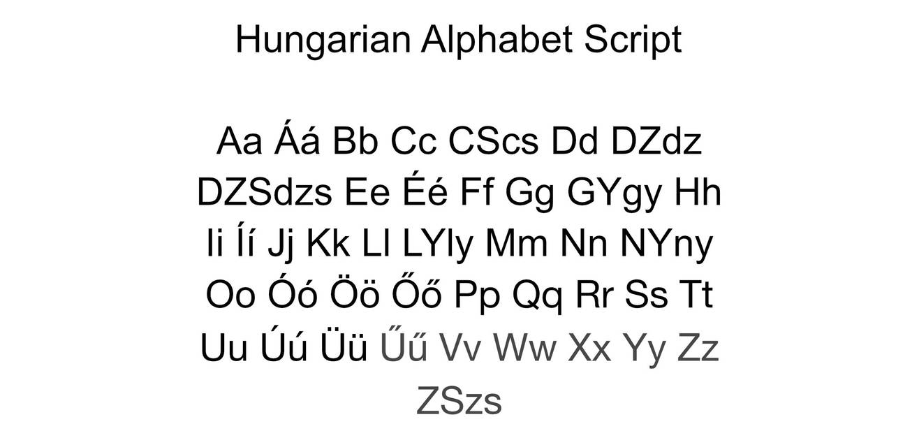 Hungarian Language Example Hungarian Alphabet Script by KristopherLewis on DeviantArt