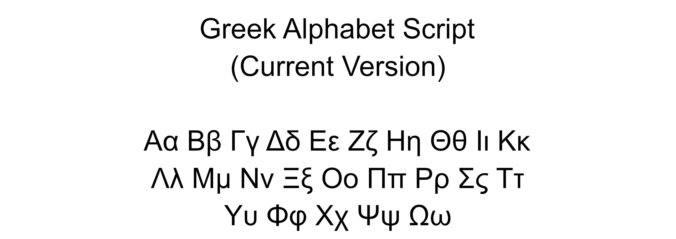 Grick Script Greek Alphabet Script (Current Version) by KristopherLewis on DeviantArt