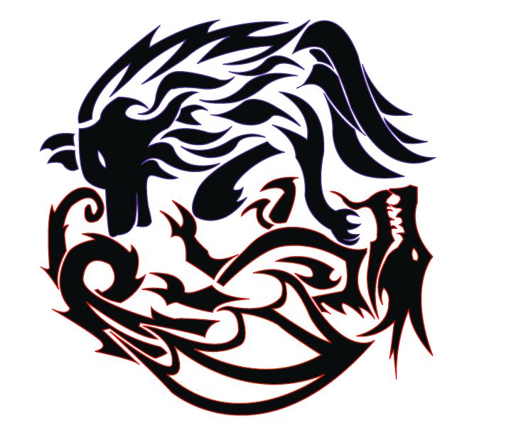 Dragon Wolf Tattoo by Eldunayri on DeviantArt