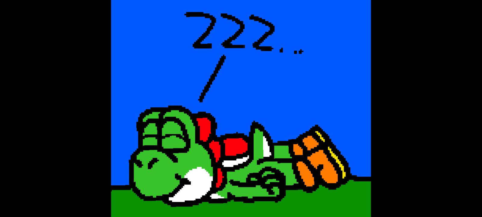 Yoshi Sleeping By Glamblocks On DeviantArt yoshi-sleeping-by-glamblocks-on-deviantart