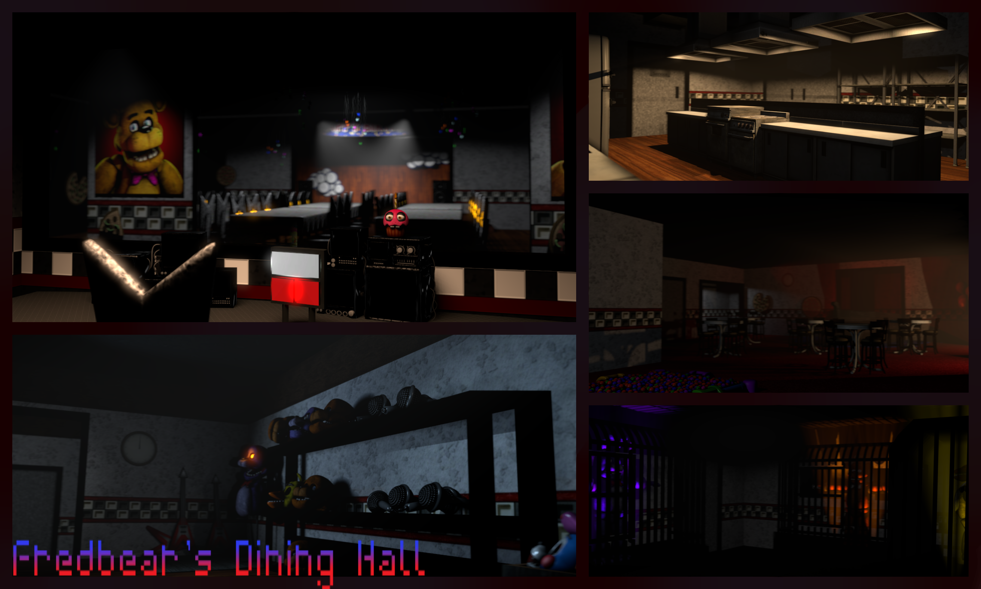 FNAF Dining Room (Not Accurate) by VirtualOdyssey on DeviantArt