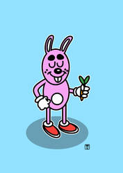 Pink rabbit