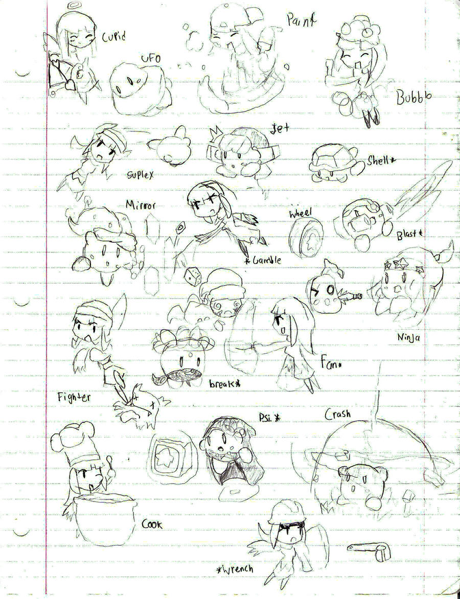 Copy Abilities:part 2 by Randomdude99 on DeviantArt