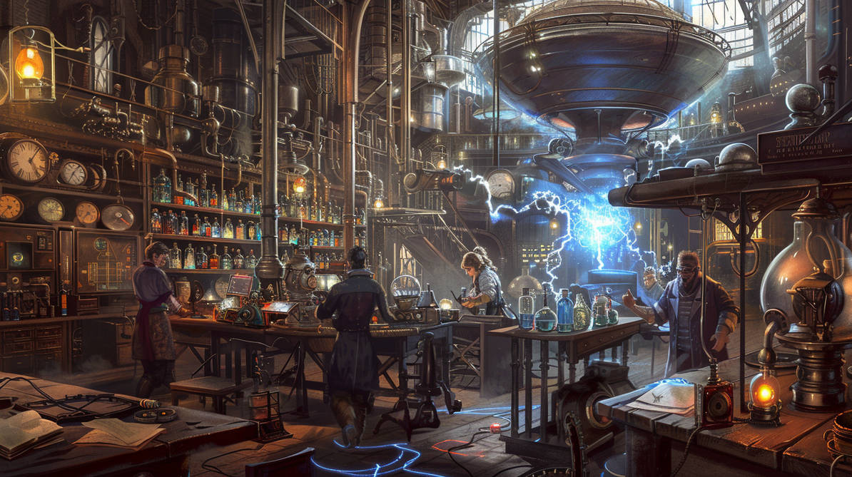 Steampunk Laboratory by InkImagine on DeviantArt