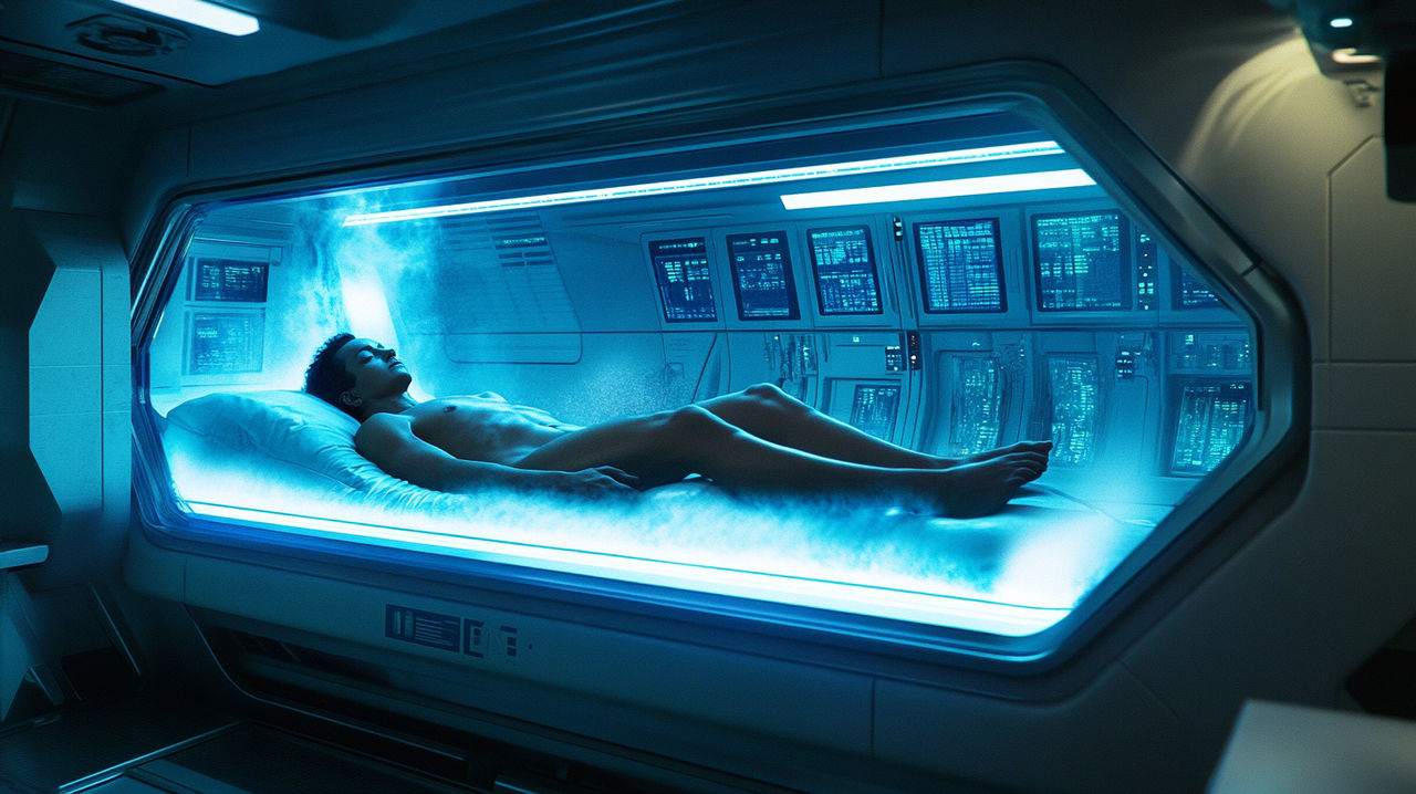 Frozen in Time: The Cryosleep Odyssey by InkImagine on DeviantArt