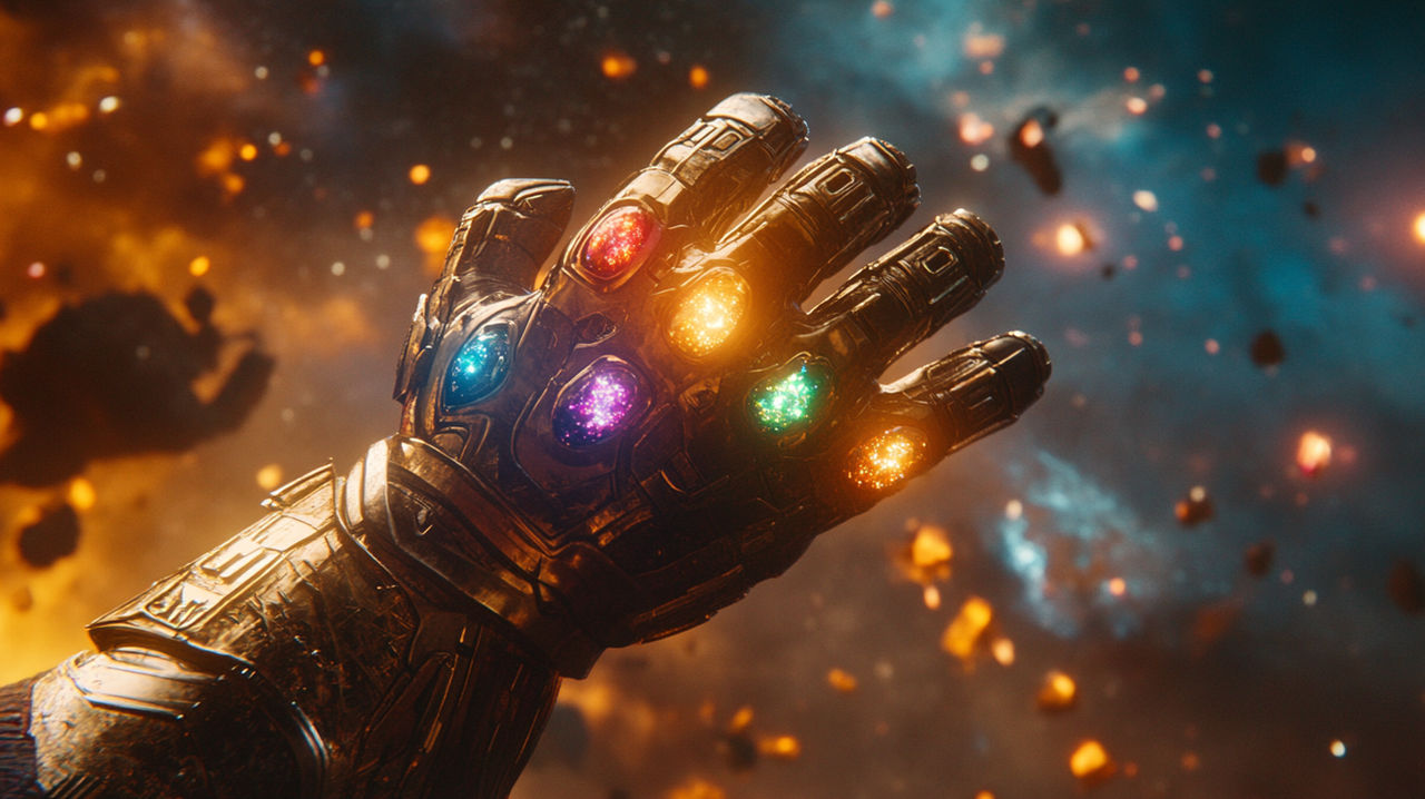 Titan's Power: Cosmic Gauntlet of Destiny by InkImagine on DeviantArt