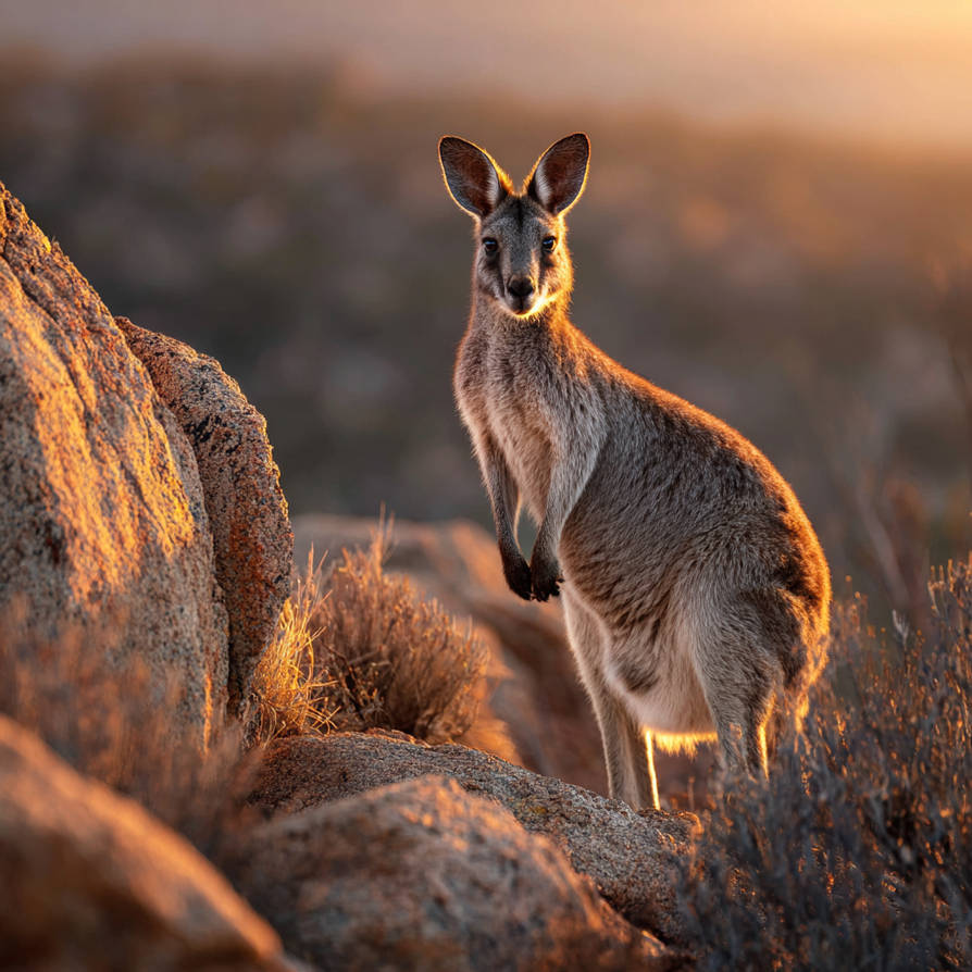 Majestic Wallaroo in the Wild by InkImagine on DeviantArt