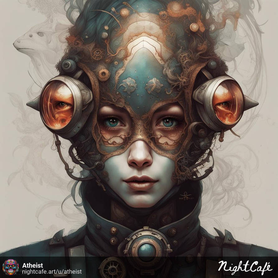 portrait of an anthropomorphic being by AtheistOutcast on DeviantArt