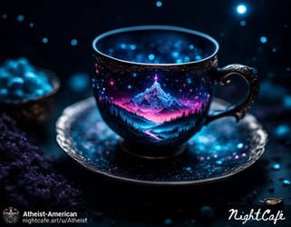 Landscape Fantasy on a Tea-Cup