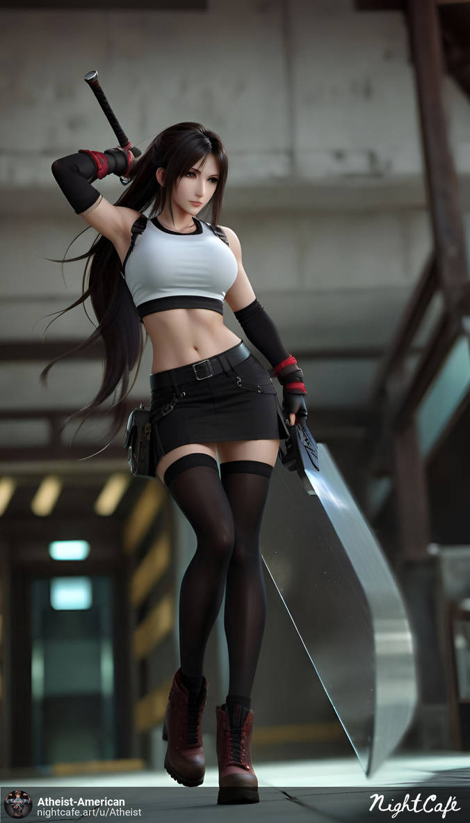 Tifa Buster Sword Wielding Alternative by AtheistOutcast on DeviantArt