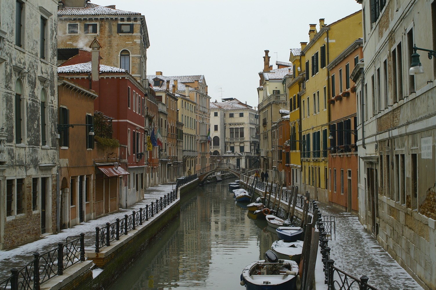 Venice under snow