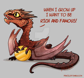 Baby Dragon's Dream - Smaug