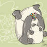 Panda Solving the Rubik's Cube