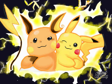 Raichu and Pikachu