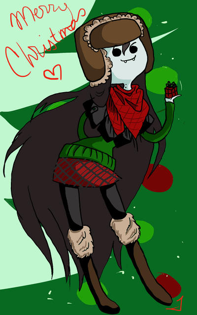 Marceline Christmas themed colored