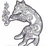 Opium Wolf Tattoo Design