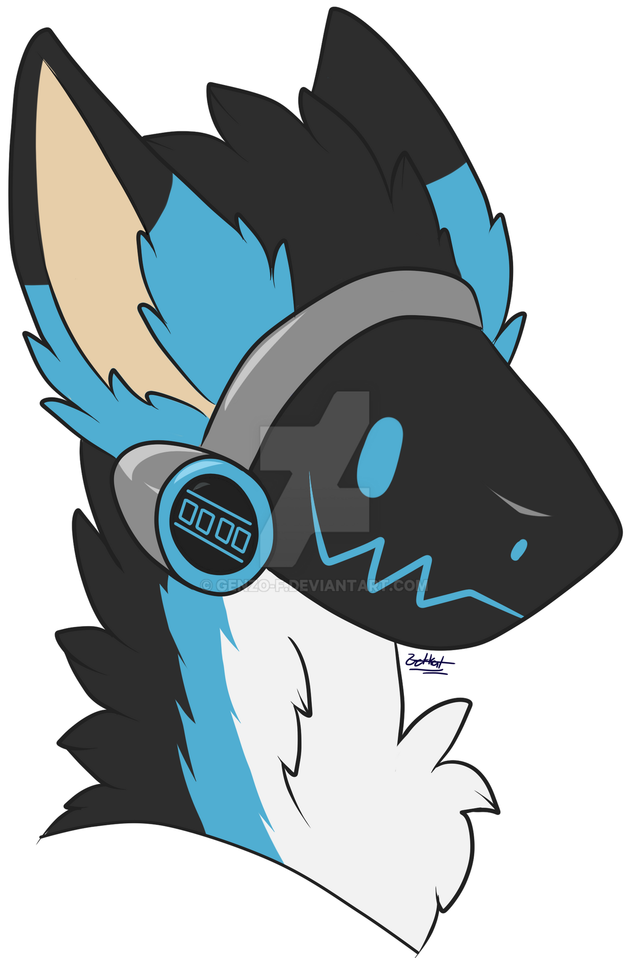 Sticker - protogen by genzo-f on DeviantArt