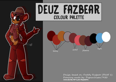 Deuz Fazbear Colour Palette