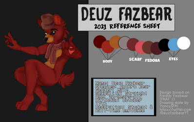 Deuz Fazbear 2021 Reference Sheet