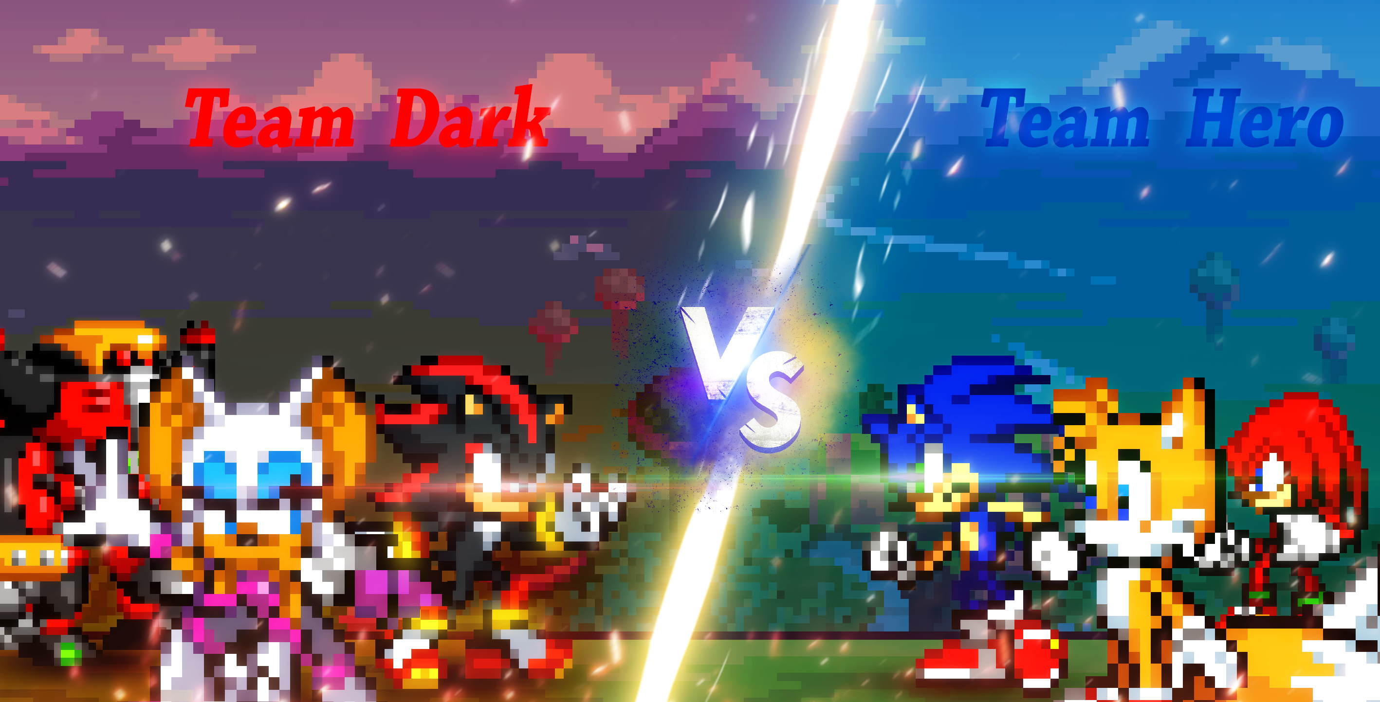 Dark Sonic VS Sonic.EXE Thumbnail by DrizzlyScroll1996 on DeviantArt