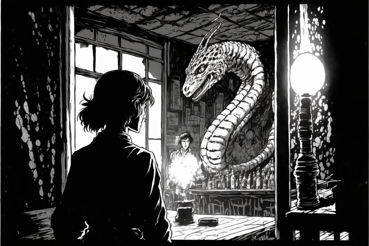 Monster Snake Manga Panel by mkiradani on DeviantArt