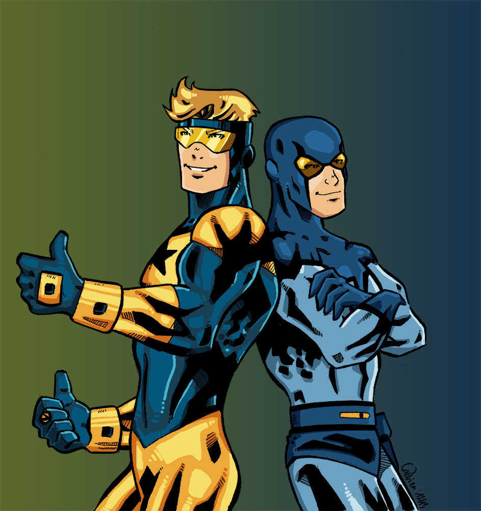 Booster Gold and Blue Bettle