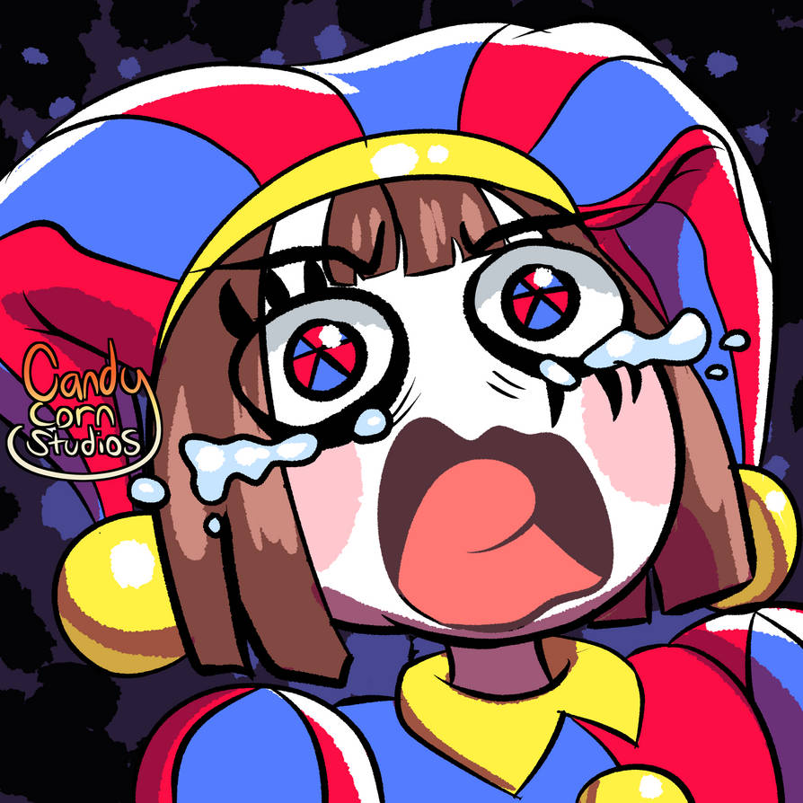Sad Pomni Crying Like Aqua Konosuba by RealCandyCornStudios on DeviantArt