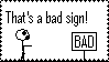 Bad Sign Stamp