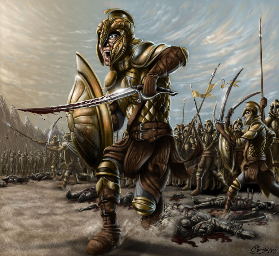 Vanyar Elves in War of Wrath by sboterod on DeviantArt