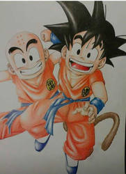 Krillin y Goku