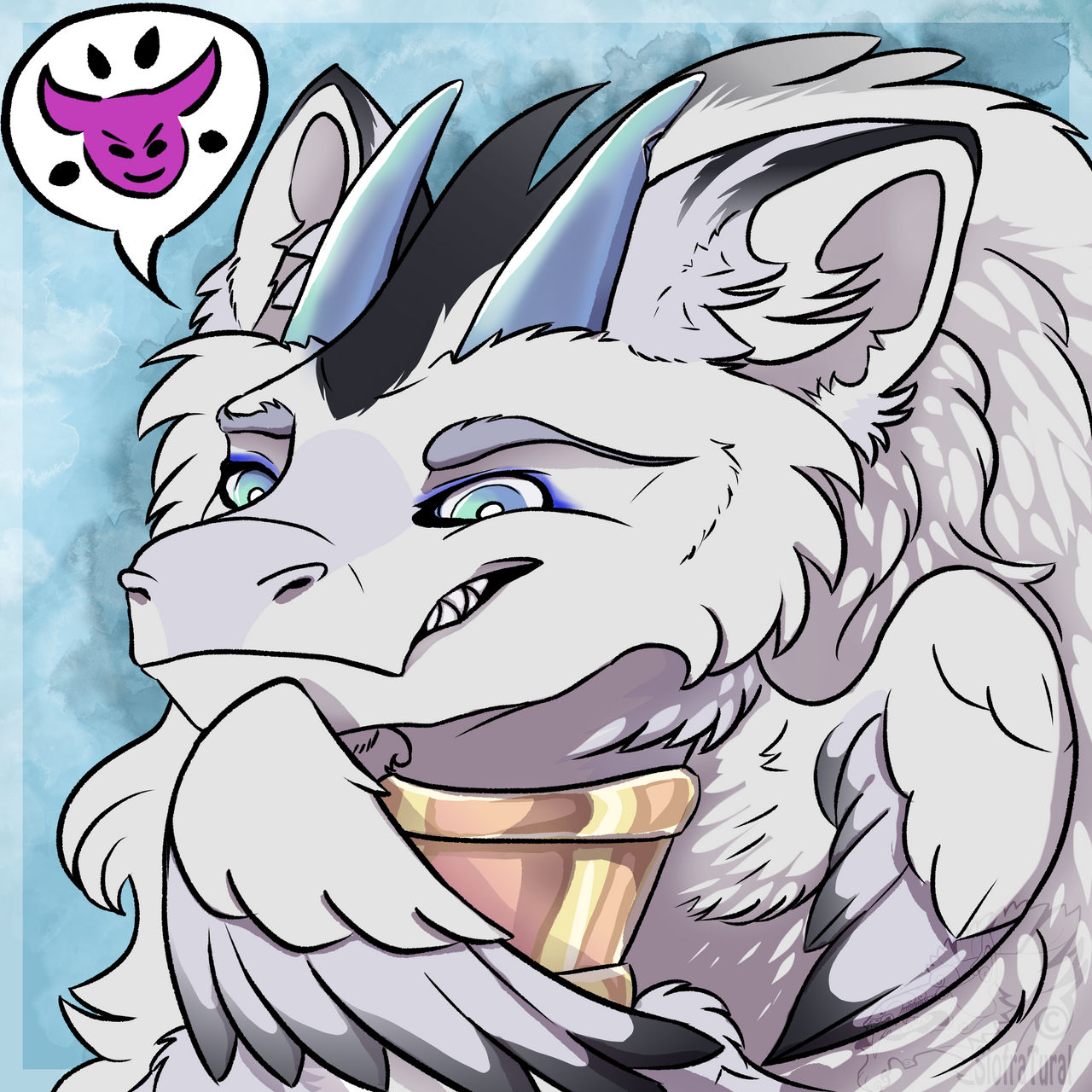 Mischievious Lu! - Ko-Fi Commission
