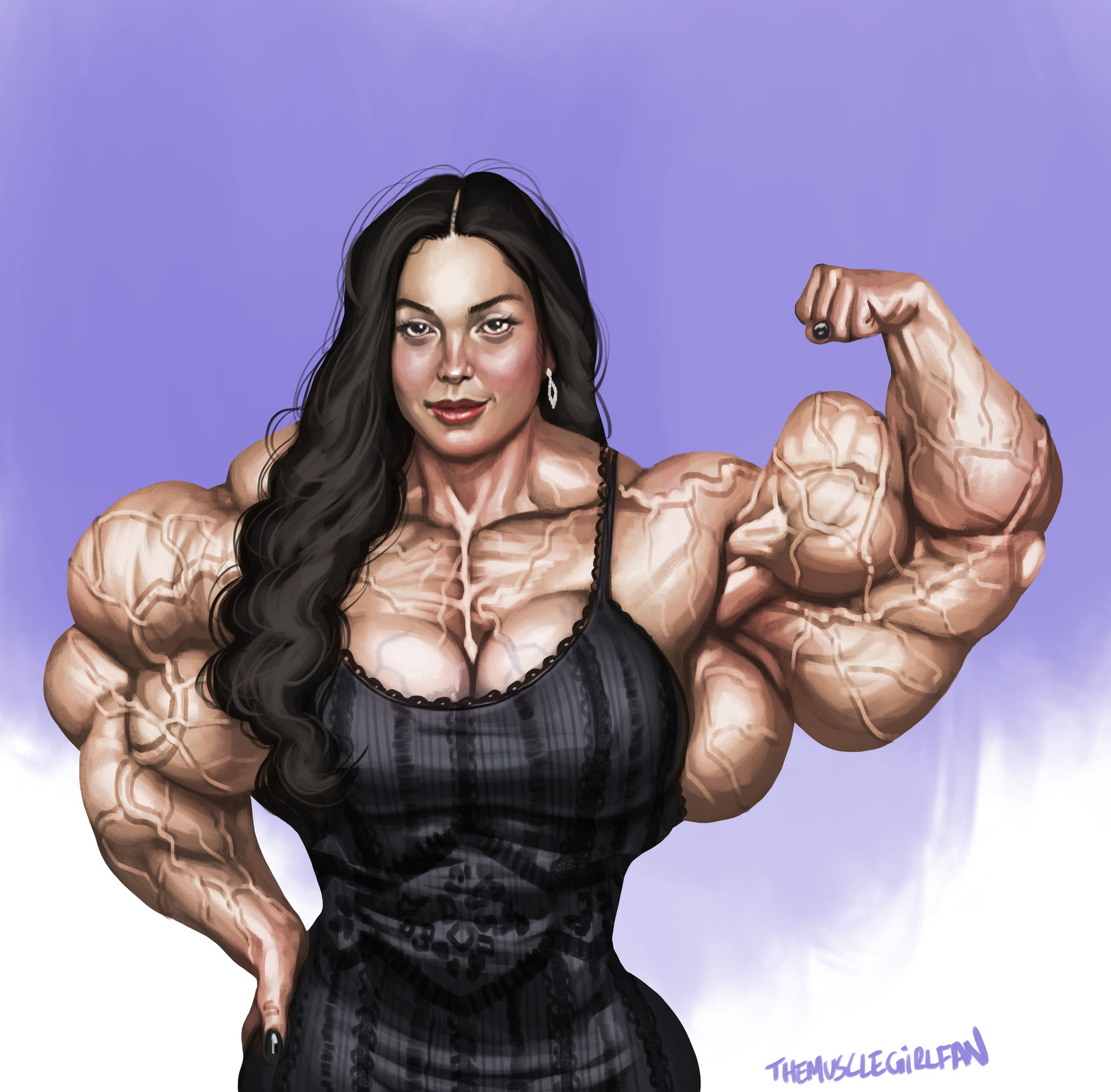 Muscle Franmie Ritualist Deviantart Premiere Show off | Commission by The-Muscle-Girl-Fan on DeviantArt