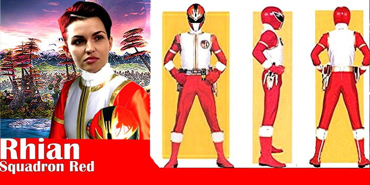 Ruby Rose as Rhian Red Squadron Ranger by PowerRangersWhatif on DeviantArt