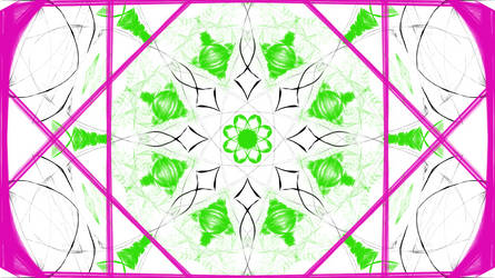 Green Pink And White