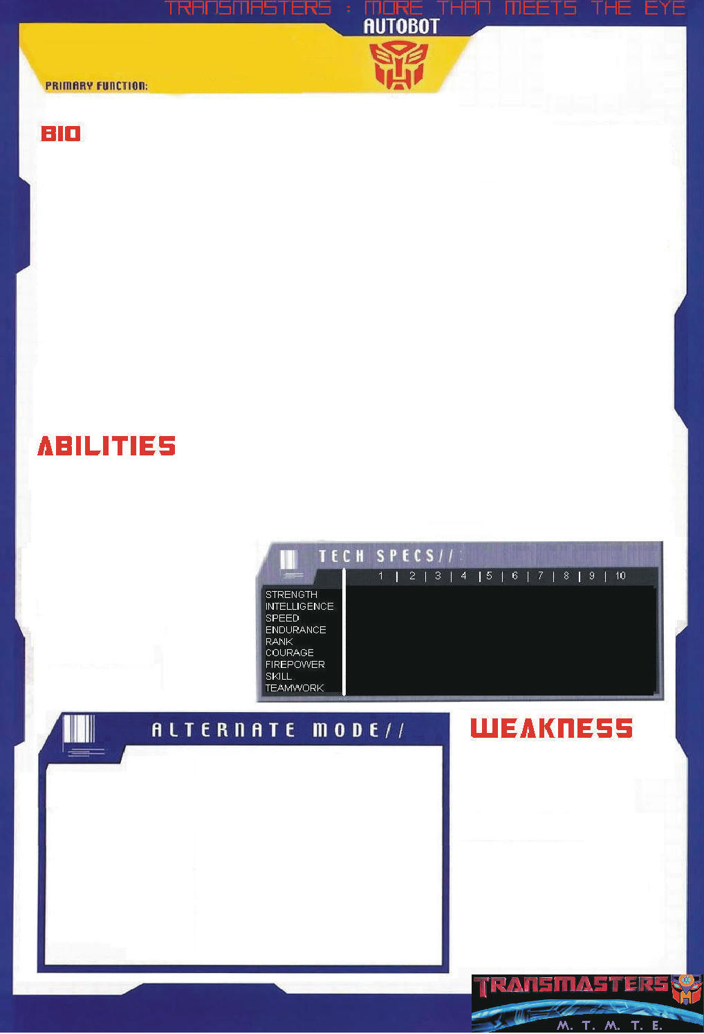 TF G1-Autobot MTMTE template