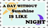 A day without sunshine- stamp