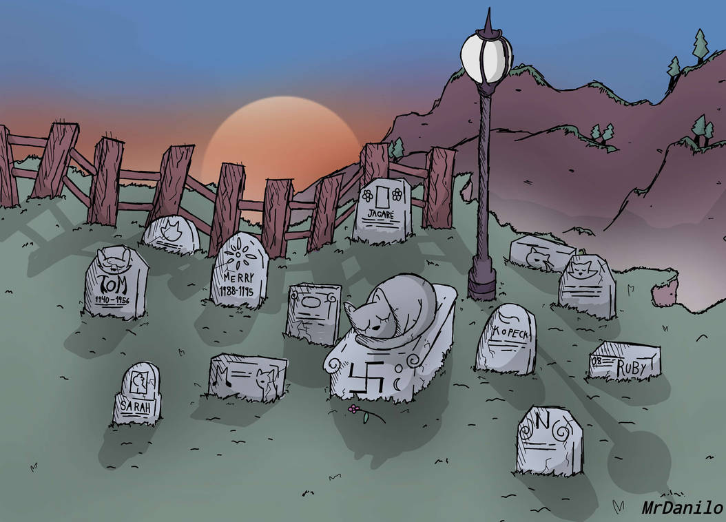 Memorial Deviantart Cat cemetery 2 by MrDanilo on DeviantArt