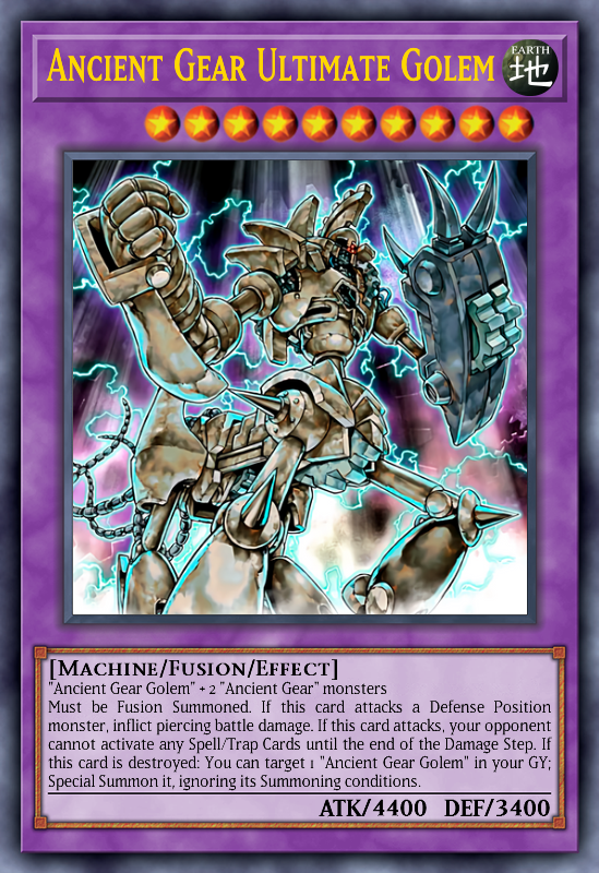 yugioh cards ancient gear Frame Legendary Duelists: Ancient Millennium | Yu-Gi-Oh! Machine/Effect Ultimate Ancient Gear Golem (Yugioh