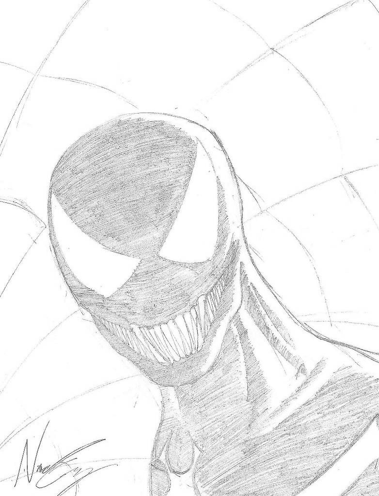 Venom headshot by GodzillasGoatse on DeviantArt