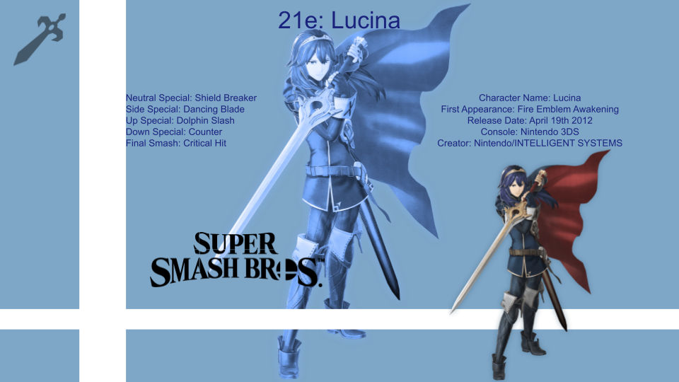 Super Smash Bros. Character Spotlight: Lucina by GamingLegend4ever on  DeviantArt