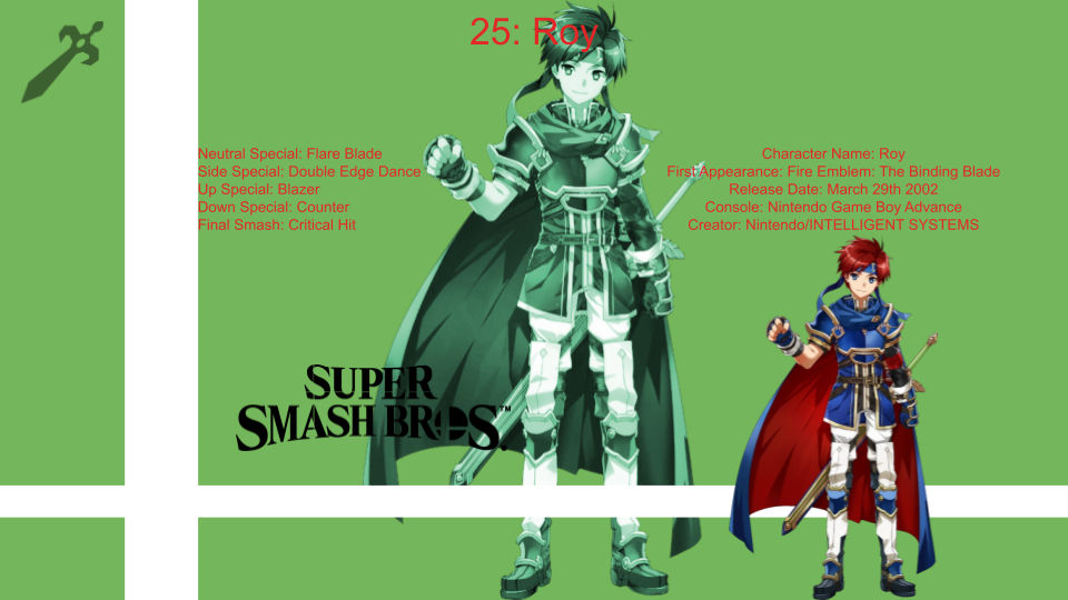 Super Smash Bros. Character Spotlight: Roy by GamingLegend4ever on ...