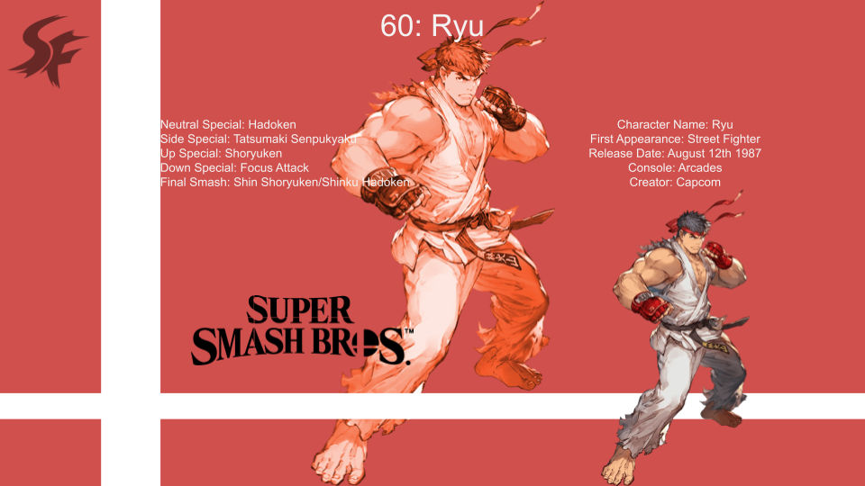 Super Smash Bros. Character Spotlight: Ryu by GamingLegend4ever on ...