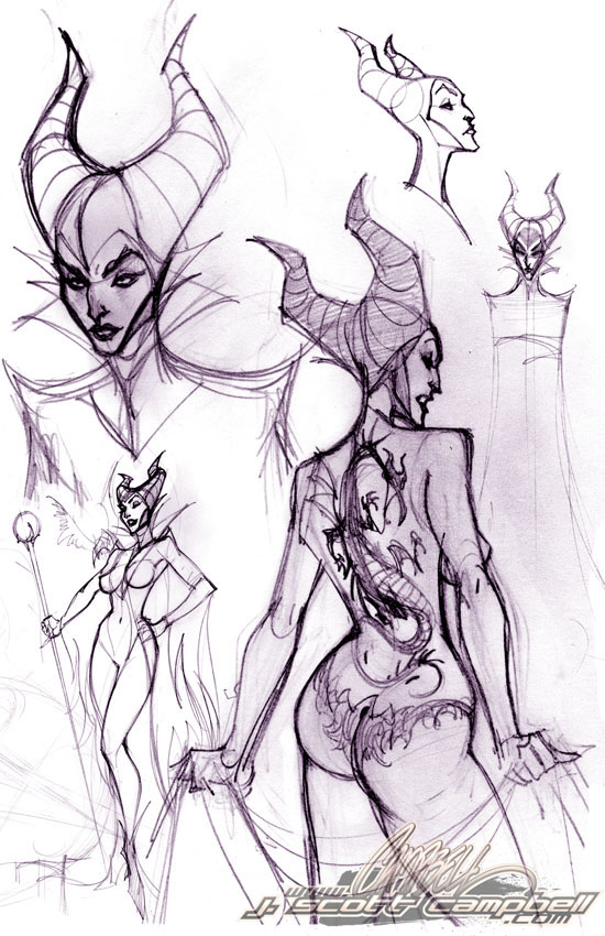 Maleficent sketches