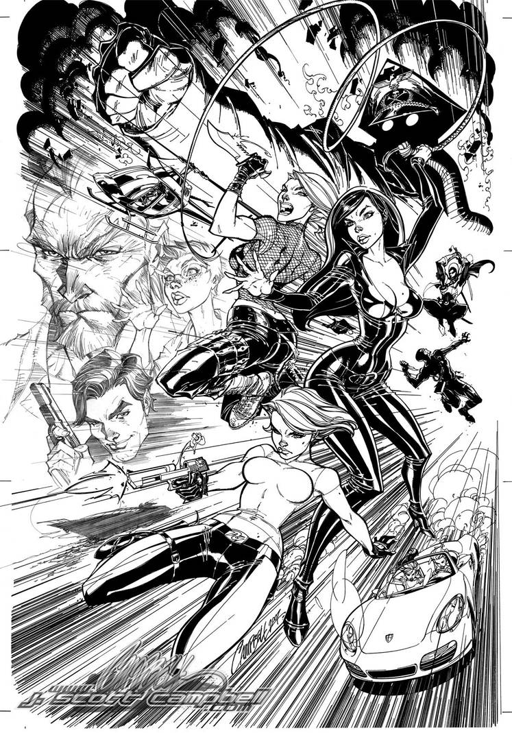 Danger Girl Poster Inks by J-Scott-Campbell