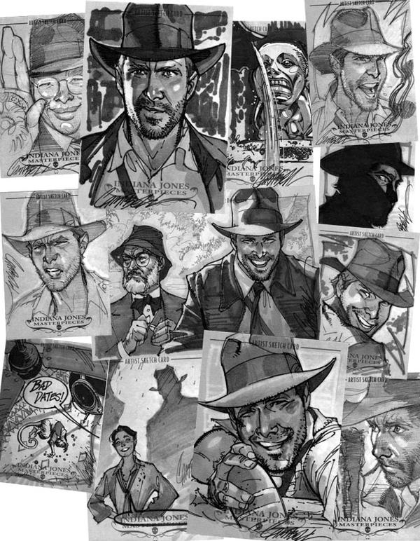 Indiana Jones Sketch Cards