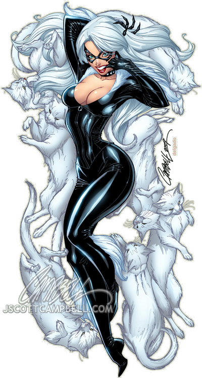The BLACK CAT lep by J-Scott-Campbell