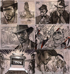 INDIANA JONES Sketch Cards 1