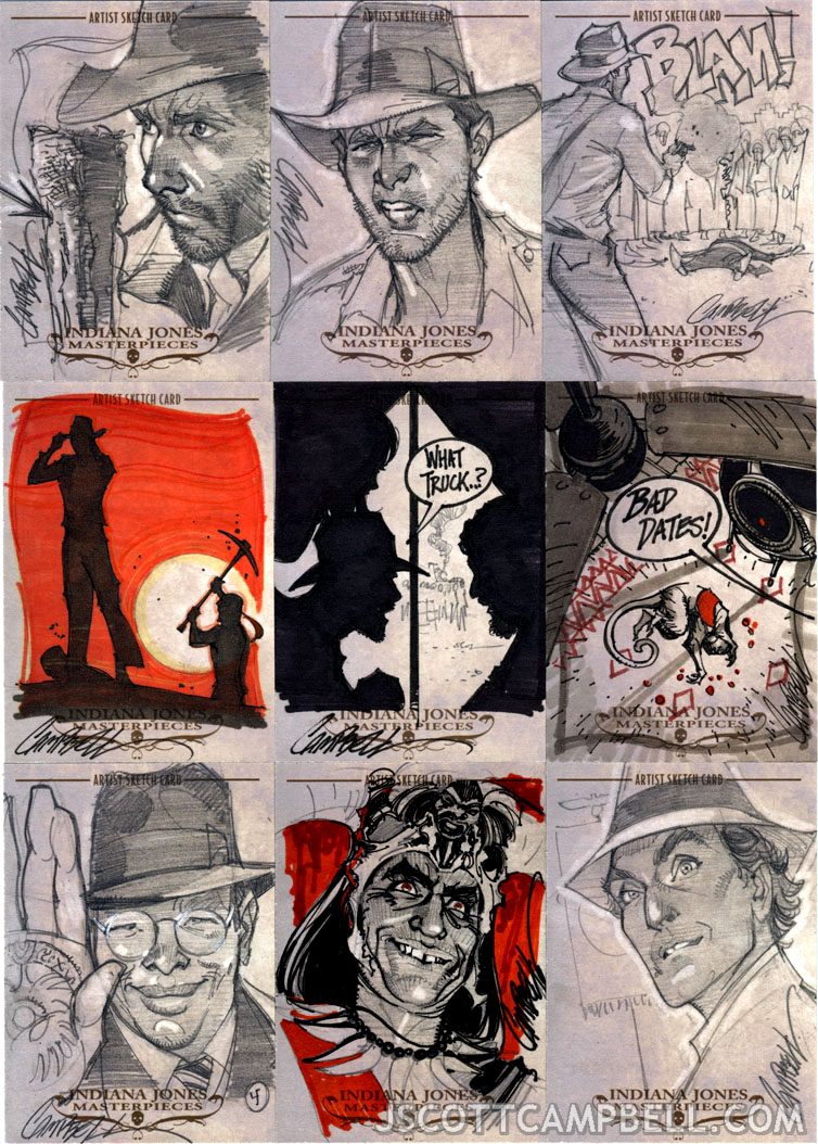 INDIANA JONES Sketch Cards 4