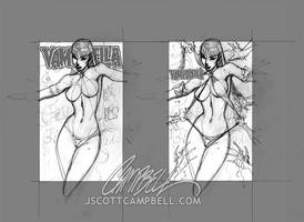 Vampirella 1 cover sketches